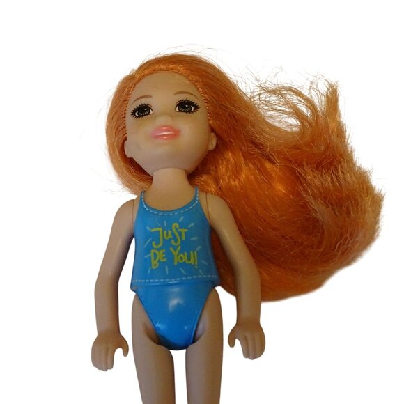 Barbie Club Chelsea Doll with Blue Just Be You Swimsuit Mattel 2016 5.5" - Picture 2 of 6